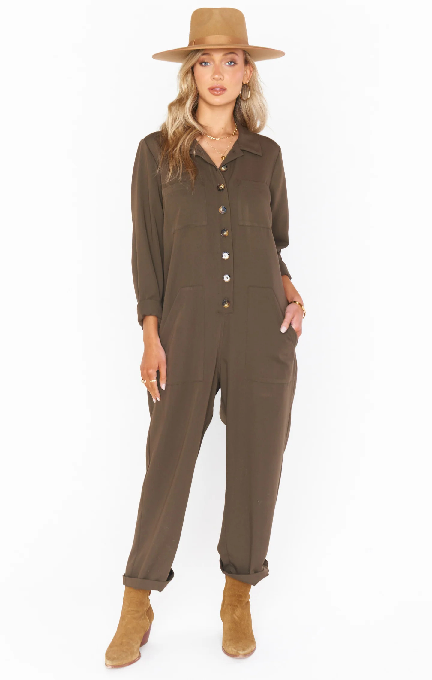 Fargo Jumpsuit ~ Olive | Show Me Your Mumu