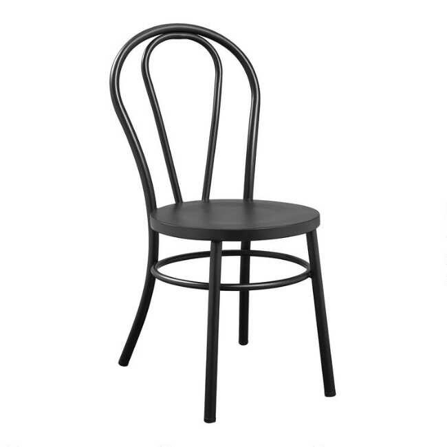 Cannon Black Metal Dining Chair Set of 2 | World Market