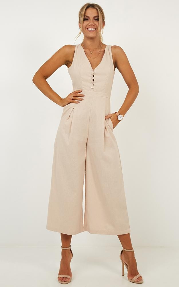 Payment Summary Jumpsuit In Nude | Showpo - deactived
