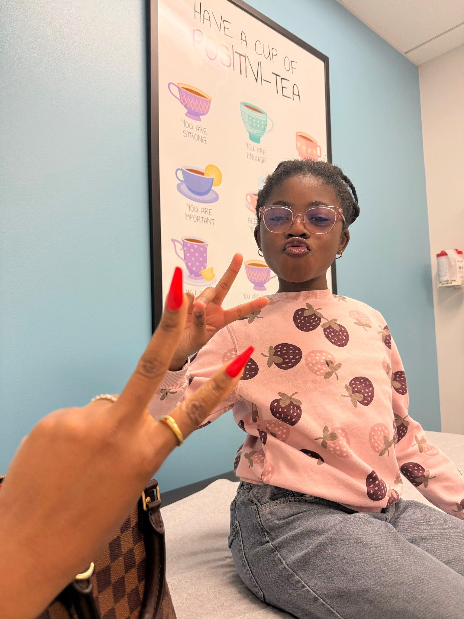 At the Dr. appointment with Belle 

#LTKmomlife #LTKdayinmylife