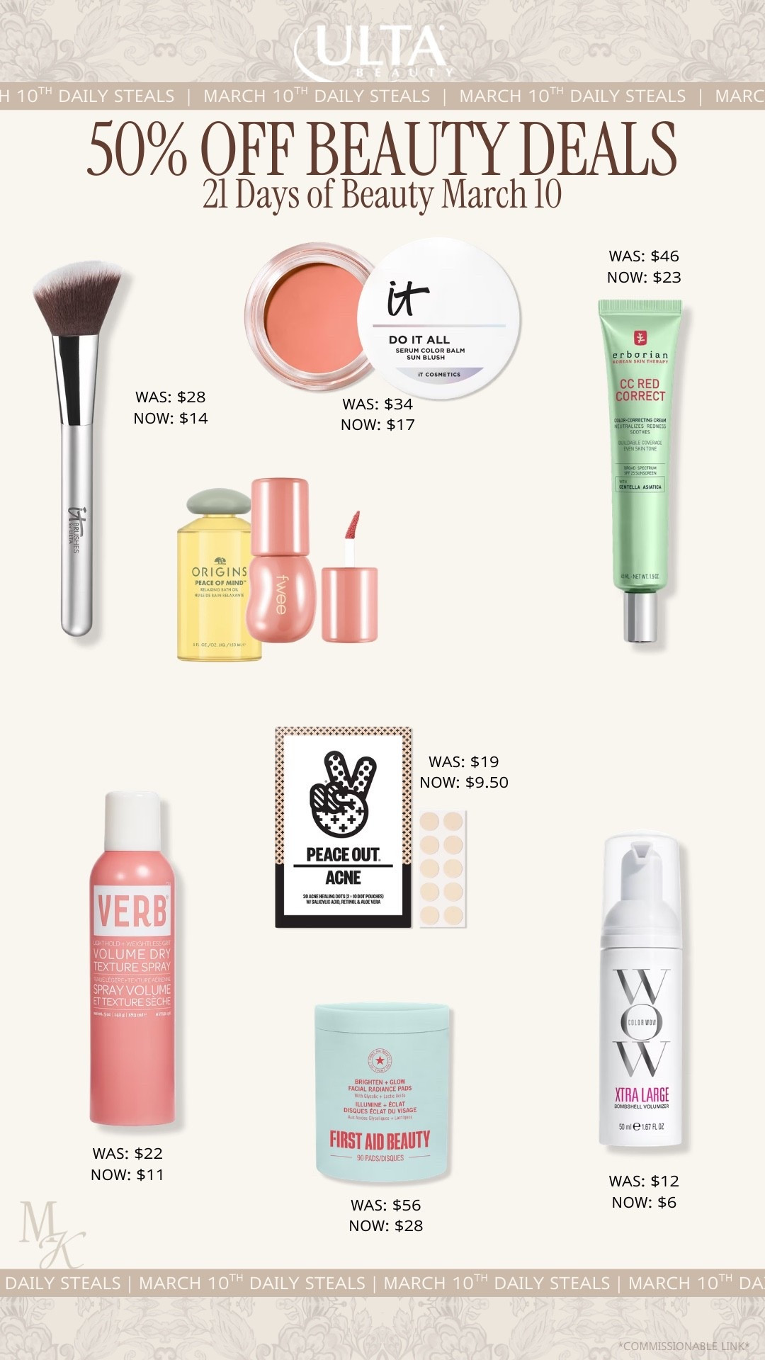 Ulta Beauty sale, Ulta 21 Days of Beauty, 21 Days of Beauty deals, beauty sale 2026, makeup sale, skincare sale, mature skin, hydrating skincare, skincare routine, skincare essentials, beauty, makeup, make up, makeup must haves, everyday makeup routine, full glam makeup, natural makeup look, dewy makeup, long lasting makeup, trending beauty products, hair tools, hair styling tools, hair care routine, frizz control, beauty favorites

#LTKBeauty #LTKselfcare #LTKSaleAlert