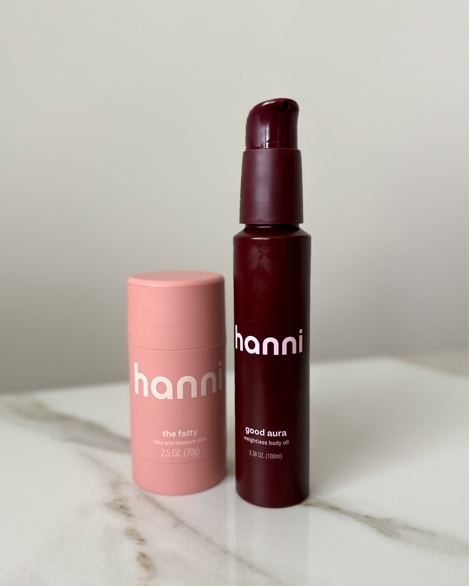 Bodycare but make it simple and effective without sacrificing results ✨

I was recently introduced to hanni and immediately was intrigued by the good aura weightless body oil + the fatty, fatty acid moisture stick. Both of these have brought joy and comfort into my body care routine!

The packaging, especially the color palette, is right up my alley and the formula of these two products are amazing!

good aura body oil leaves my skin soft and glowy without feeling oily, it instantly absorbs into my skin 🙌🏽 it has notes of rose stems, pear, pink pepper, palmarosa, geranium, jasmine, sparkling amber, and honey wood.

the fatty is fragrance free and safe for sensitive skin (it is approved by the National Eczema Association!) The stick form is super convenient to use, it leaves my skin deeply nourished without that greasy feel. It can be used alone or on top of a moisturizer for added boost.

My skin gets much drier during the colder months so I know I’ll be leaning on these more frequently. I have my eyes not he splash salve in shower moisturizer and water balm spray on moisturizer next 👀 Have you tried hanni? (Gifted)

#LTKHome #LTKGiftGuide #LTKBeauty