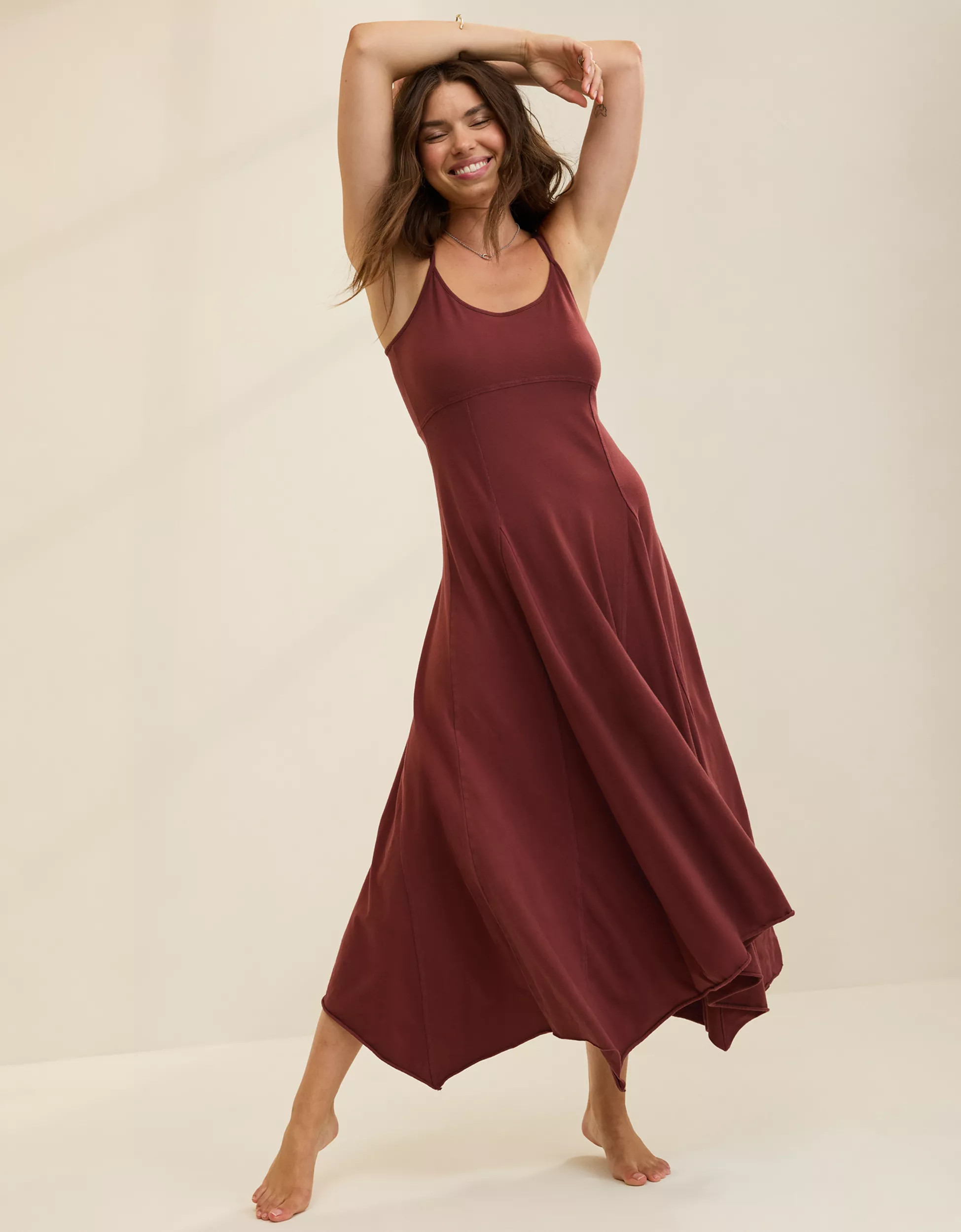 Aerie Godet Maxi Dress | Aerie