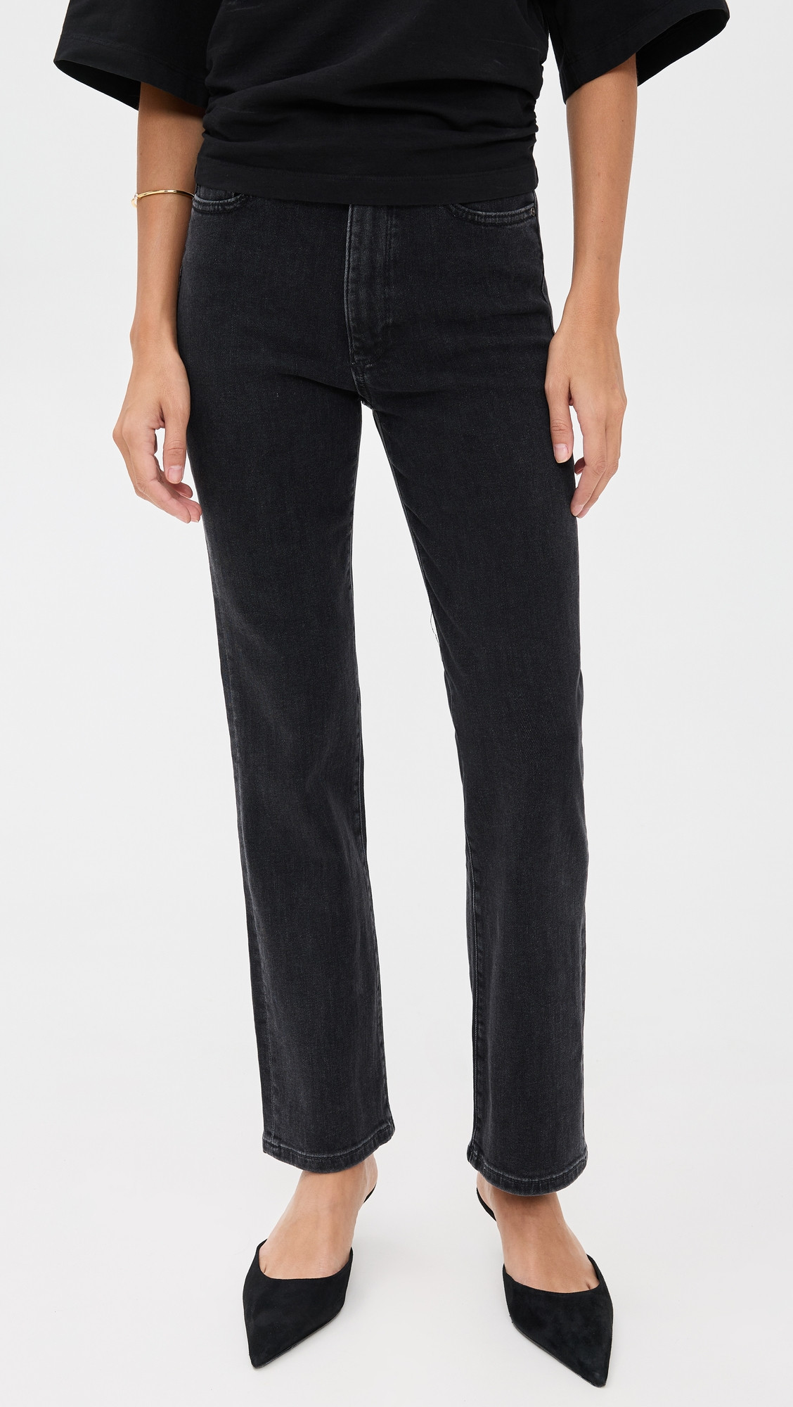 DL1961 Halle Straight High Rise Instasculpt Jeans Nightshade (DL Airbrushed) 31 | Shopbop