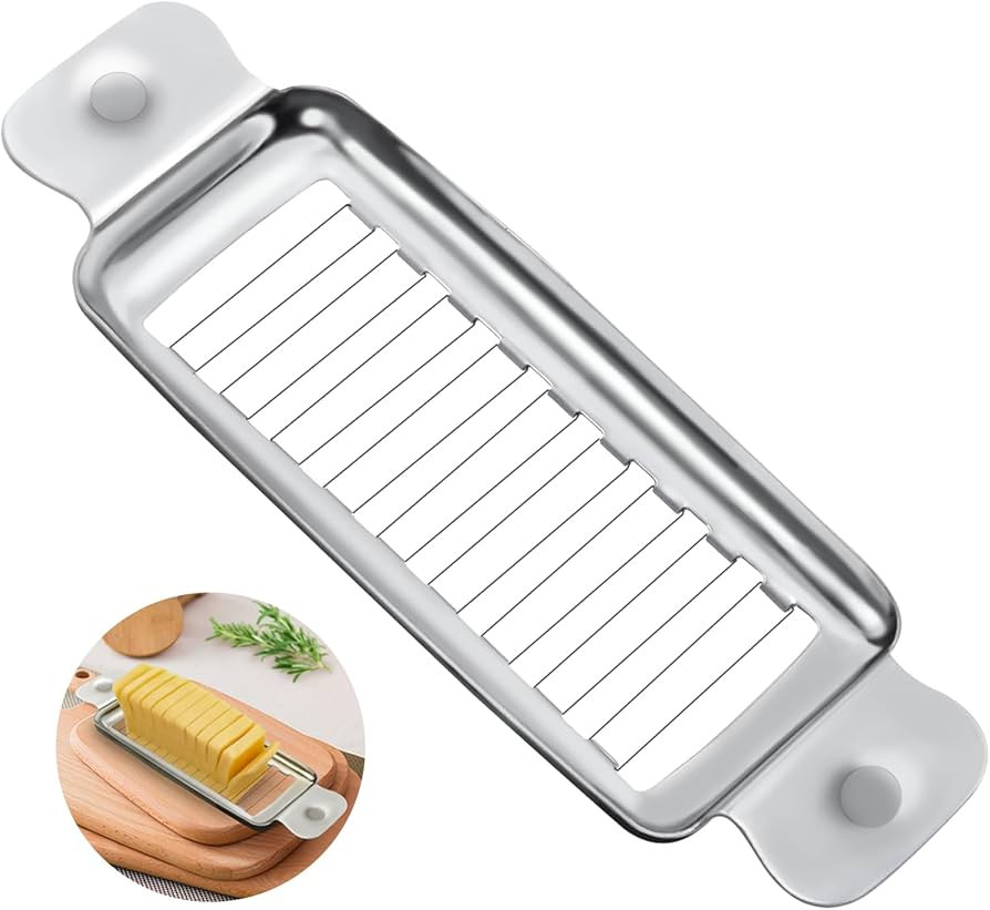 Butter & Cheese Slicer, ENLOY Stainless Steel Multipurpose Cheese Slicer Food Cutter, Cheese Slic... | Amazon (US)