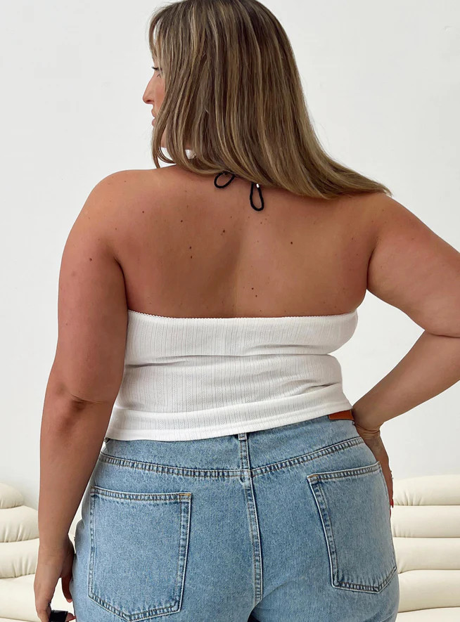 Tari Tube Top White Curve | Princess Polly US