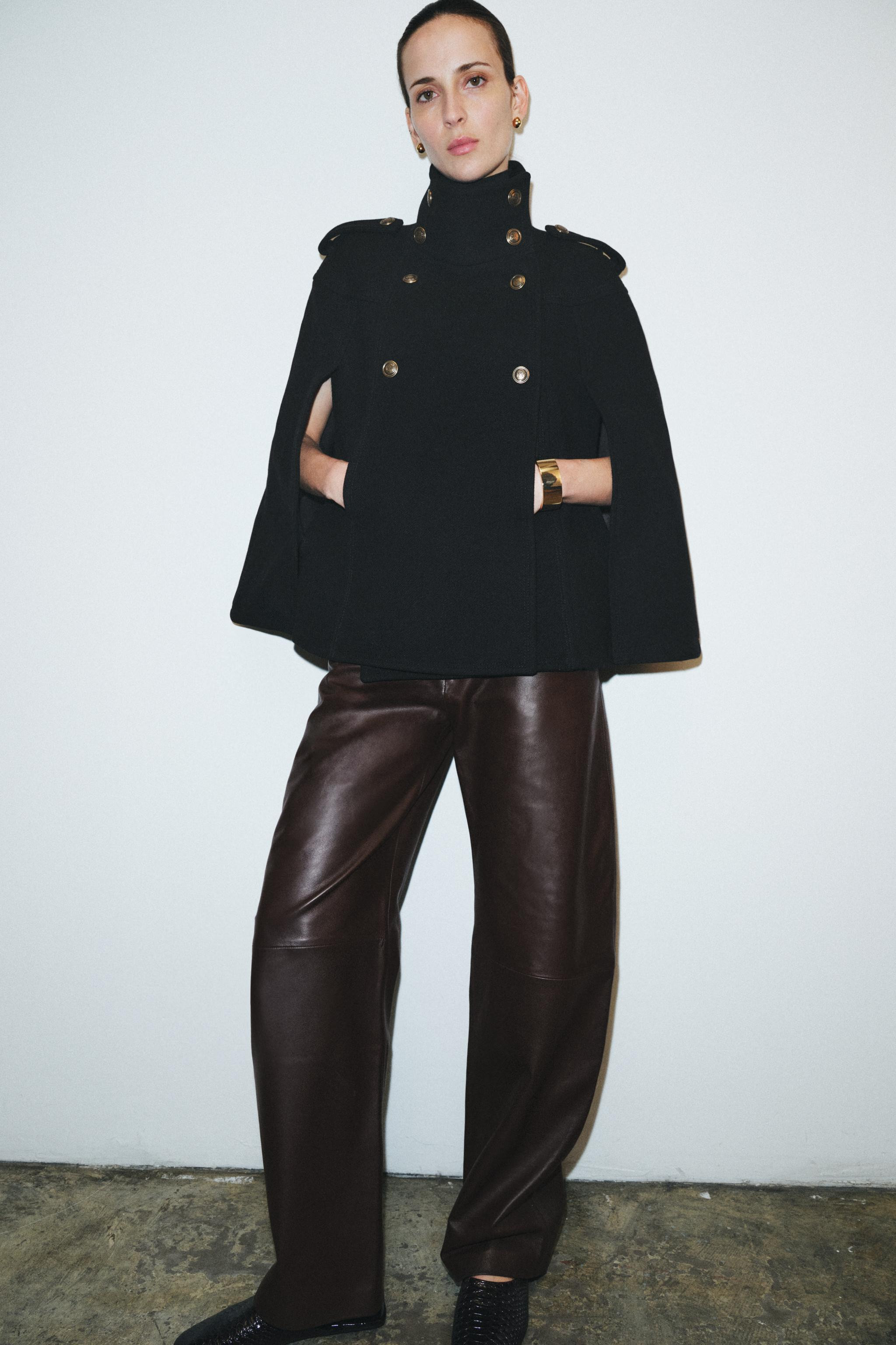 MANTECO WOOL BLEND CAPE ZW COLLECTION | Zara UK