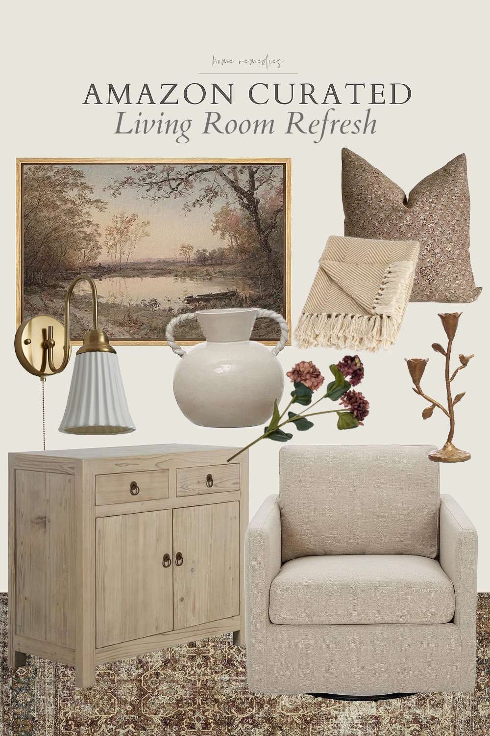 The prettiest styled living room using furniture and decor pieces found on Amazon! Living room, family room, modern organic, modern farmhouse, moody

#LTKStyleTip #LTKHome #LTKSeasonal