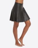 Faux Leather Skater Skirt | Spanx