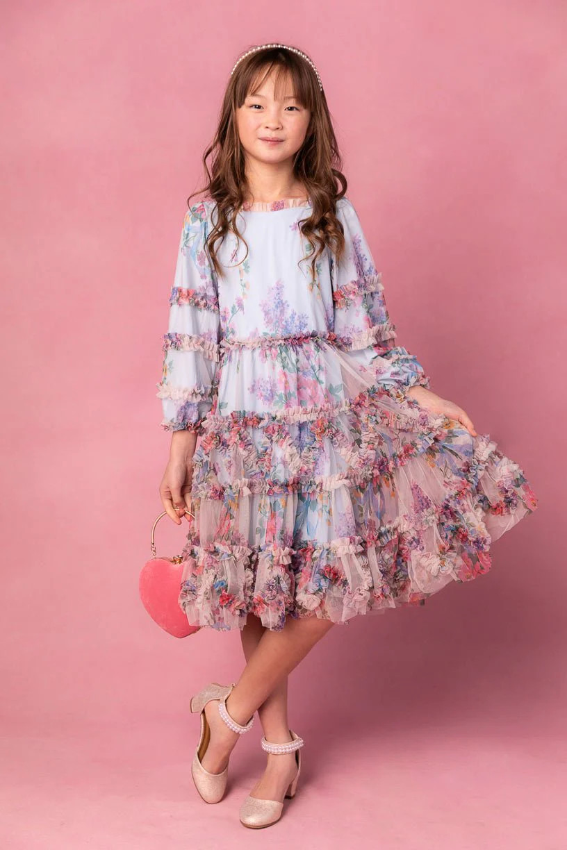 Mini Catherine Dress in Blue Floral | Ivy City Co