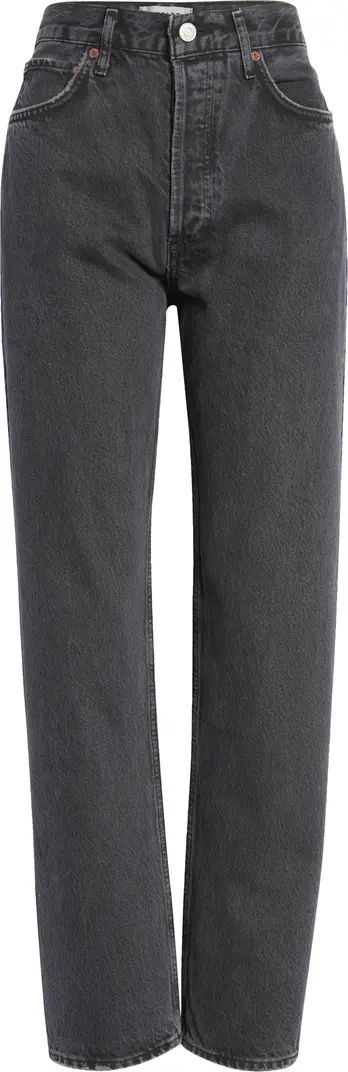 '90s Pinch High Waist Straight Leg Organic Cotton Jeans | Nordstrom