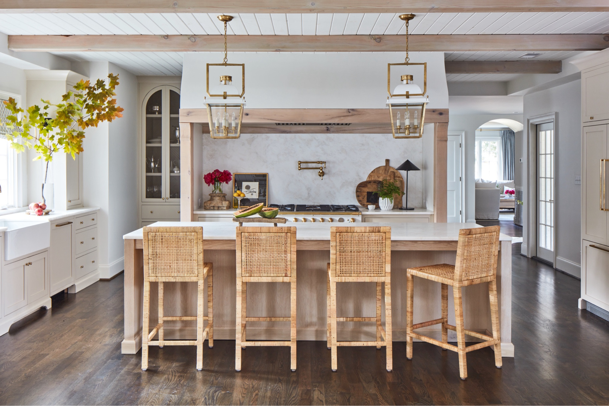 We are obsessed with this kitchen! So much texture and beautiful wood elements🤍 

#LTKSpringSale #LTKhome