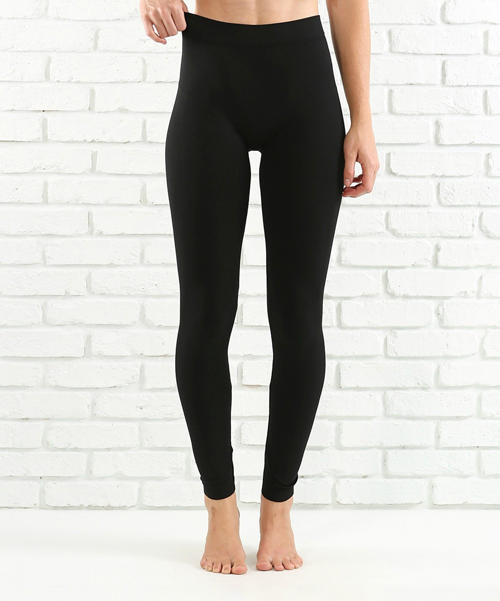 Contagious Women's Leggings Black - Black Leggings - Women | Zulily