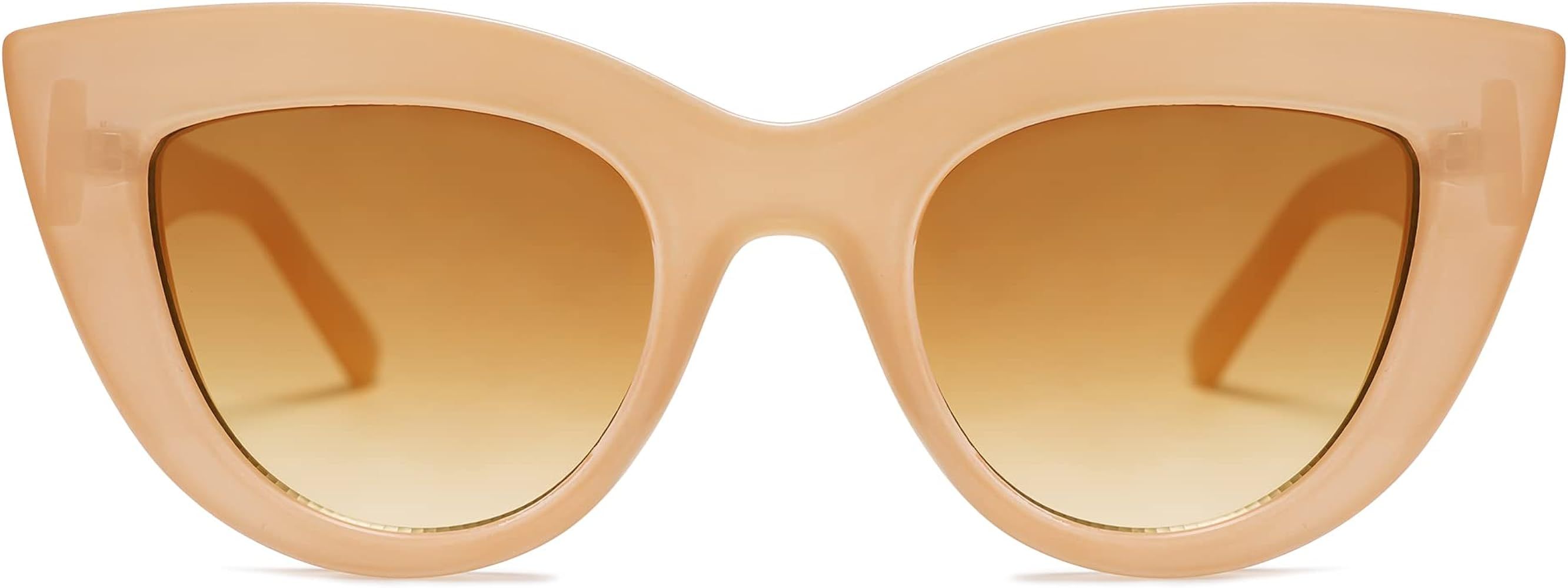 SOJOS Retro Small Vintage Cat Eye Sunglasses for Women Cute Fashion UV400 Sunnies SJ2939 | Amazon (US)