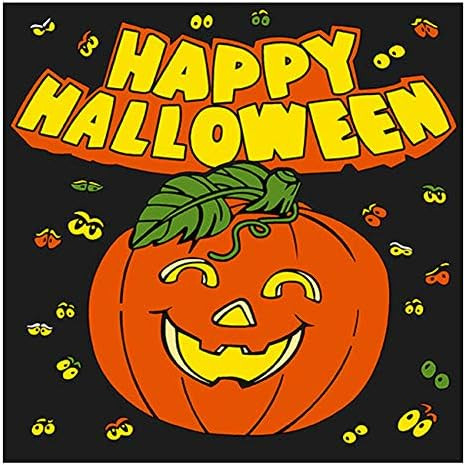 Dining Collection Halloween Lunch Size Napkins Happy Halloween Pumpkin - 20 Count | Amazon (US)