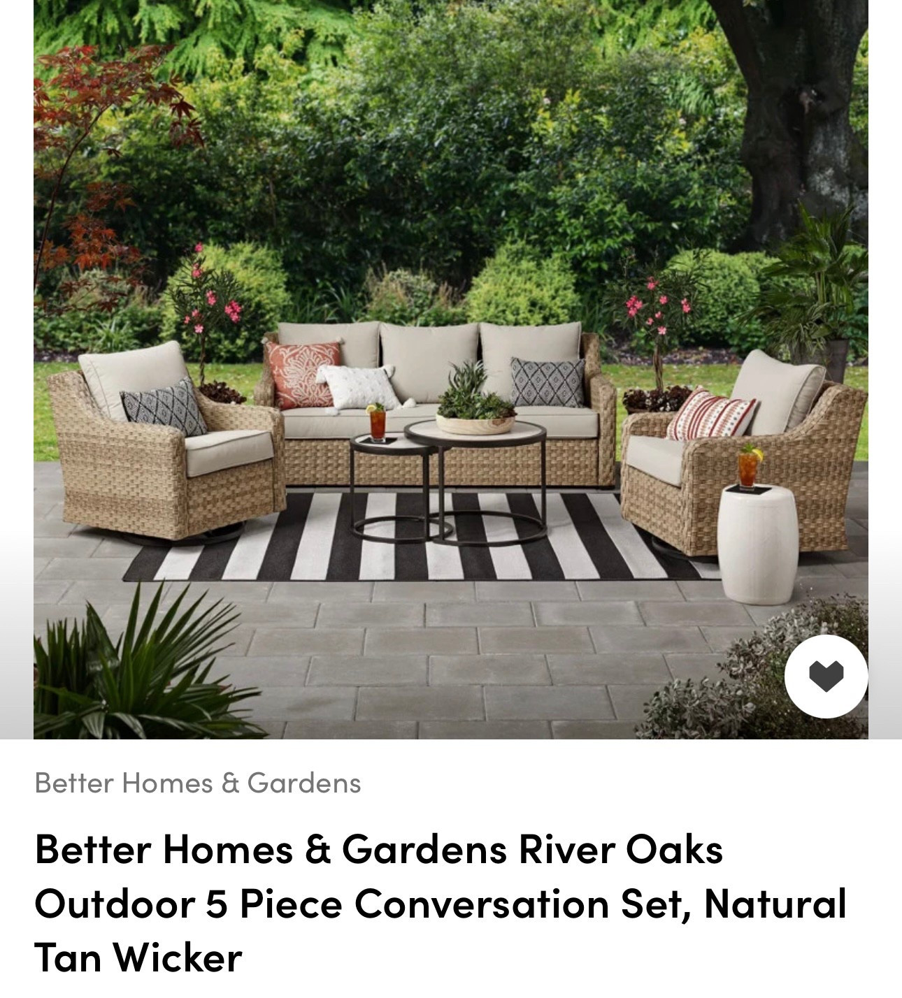 Restocked!! 
This Classic patio set is back in stock.
#betterhomeandgarden #riveroaks
#patio #entertaining #summer #patioset 

#LTKSeasonal #LTKU #LTKHome