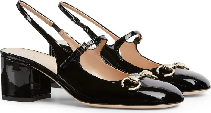 Horsebit Mary Jane Slingback Pump (Women) | Nordstrom