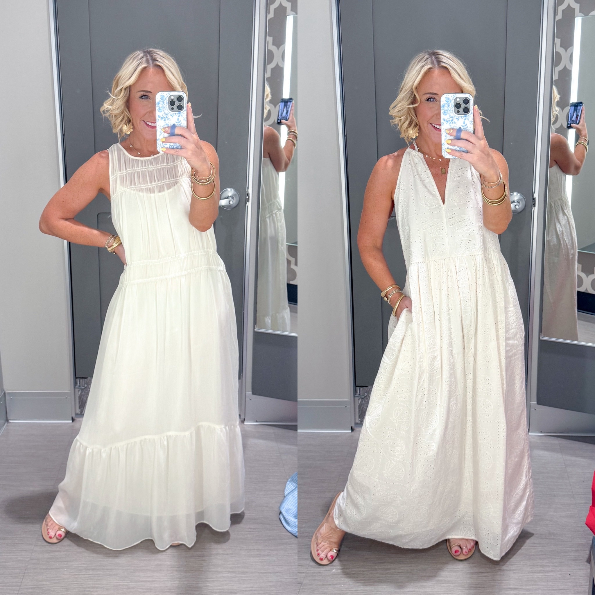 Target - 8 new summer dresses - wearing a small in all.
1. Chiffon maxi - has a slip but is somewhat see through still. 
2. Eyelet maxi - not see though & has the cutest shell design !

#LTKSeasonal #LTKOver40 #LTKFindsUnder50