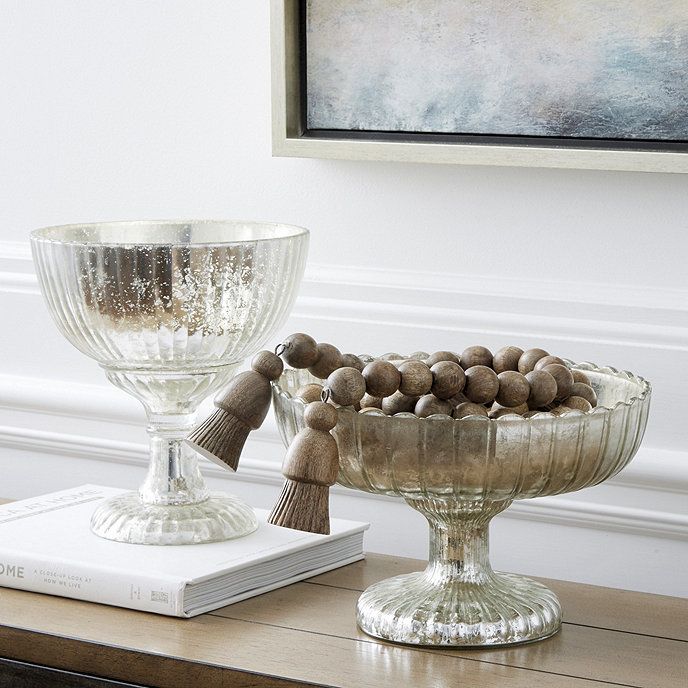 Mercury Glass Pedestal Bowl | Ballard Designs, Inc.