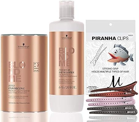 Schwarzkopf BlondMe Bond Enforcing Premium Lightener 9+ Dust Free 450 grams, Schwarzkopf BlondMe ... | Amazon (US)