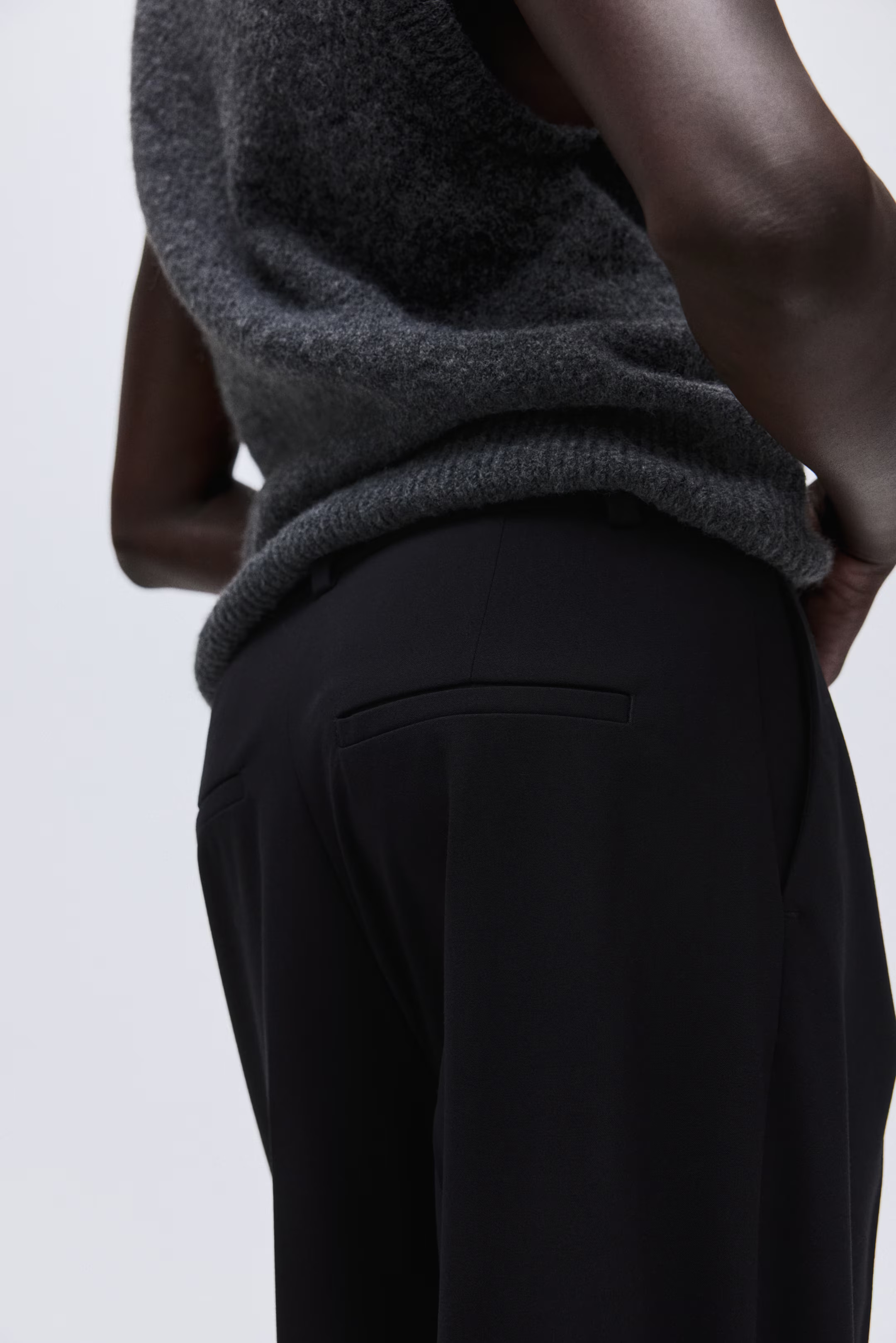 Elegante Hose mit weitem Bein - Schwarz - Ladies | H&M DE | H&M (DE, AT, CH, NL, FI)