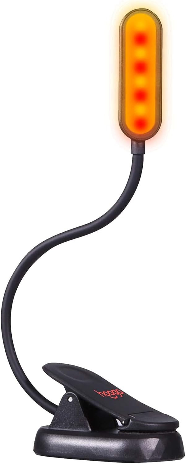 hooga Book Light, Ultra Dim Rechargeable Blue Blocking 1600K Amber or 625nm Red Light Emitting LE... | Amazon (US)