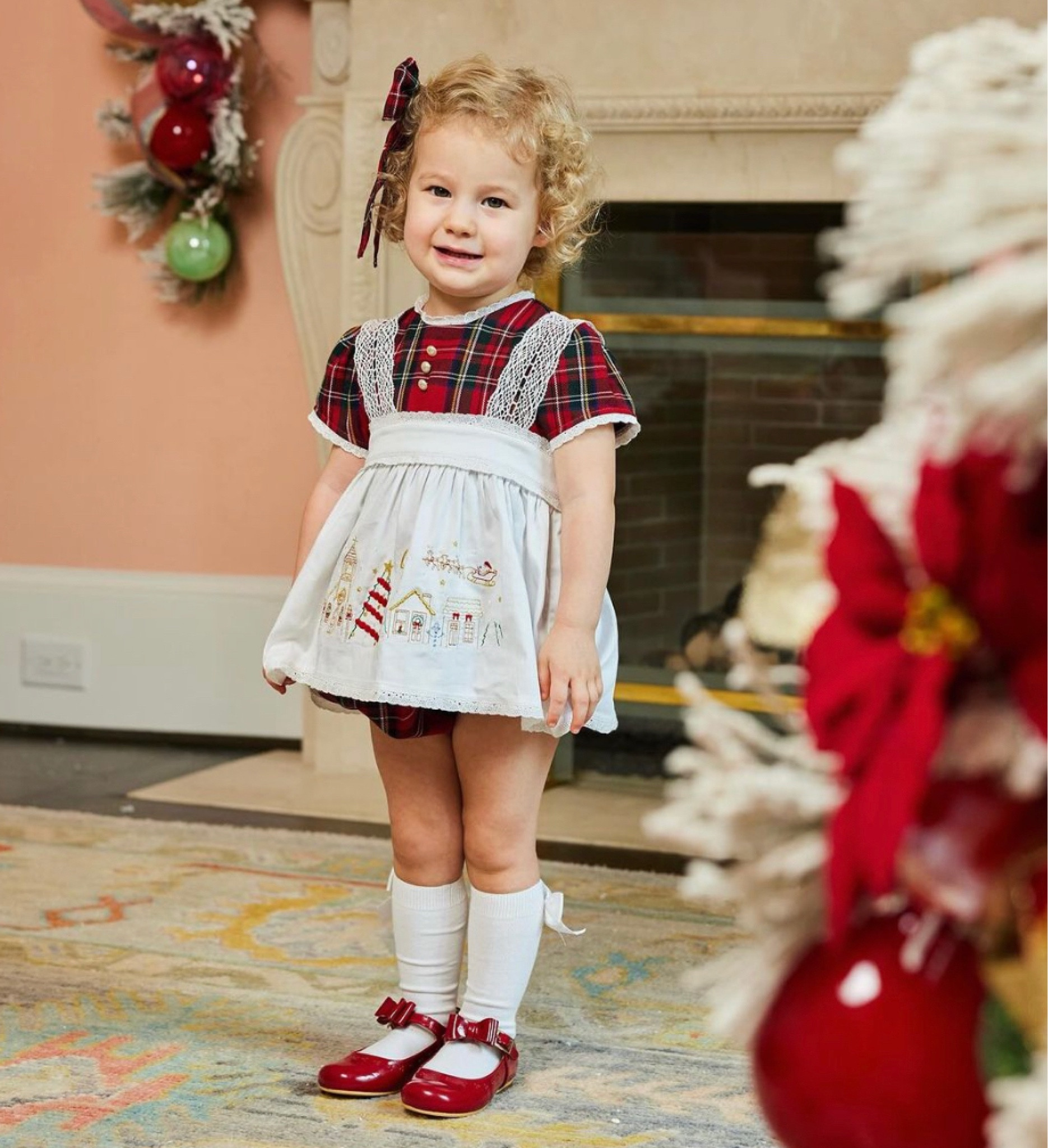 dondolo christmas dress Noel Girl Dress 4T