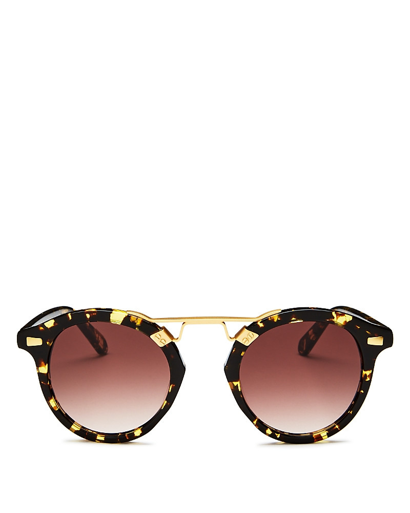 Krewe Stl Ii 24K Gradient Round Sunglasses, 48mm | Bloomingdale's (US)