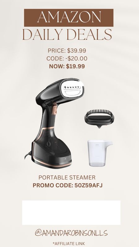 Amazon daily deals
Portable steamer 

#LTKSaleAlert #LTKFindsUnder50