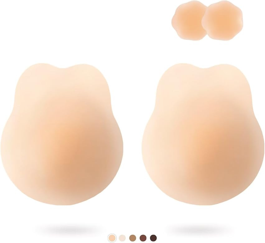 APOWUS 2023 Lift Ultra-Thin Adhesive Bra,Sticky Push UpInvisible Bras,Strapless Backless Bra Past... | Amazon (US)