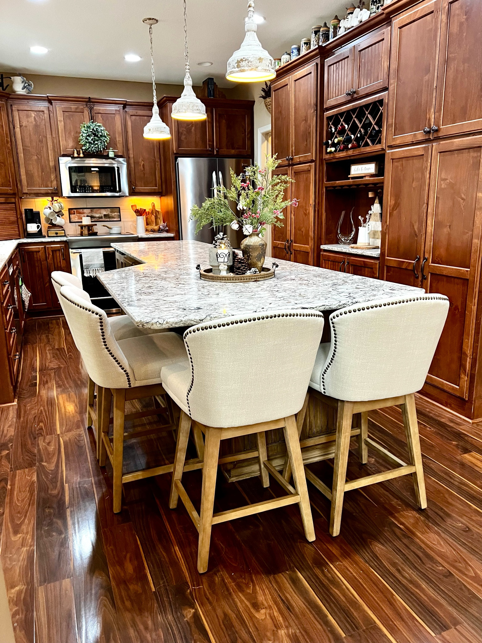 Beautiful comfortable counter stools!  So happy with them! This color is linen  

#LTKhome #LTKMostLoved