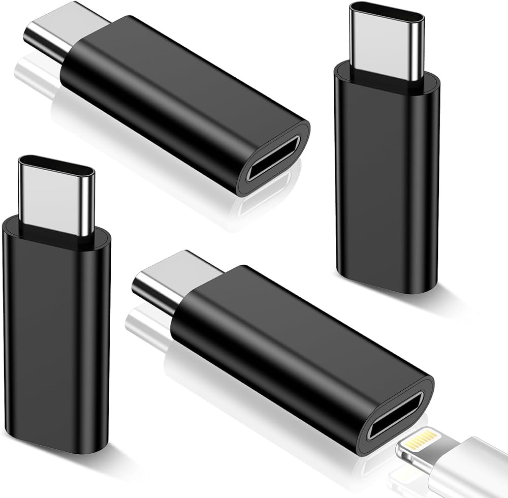 xiwxi 4 Pack Lightning to USB C Adapter for iPhone 15/15Pro/15 Pro Max/Plus,Samsung S24 S23,iPad Air,Nintendo Switch,Fast Charging&Data Transfer,Type C Charger Connector Cable,for iPhone 15 Charger | Amazon (US)