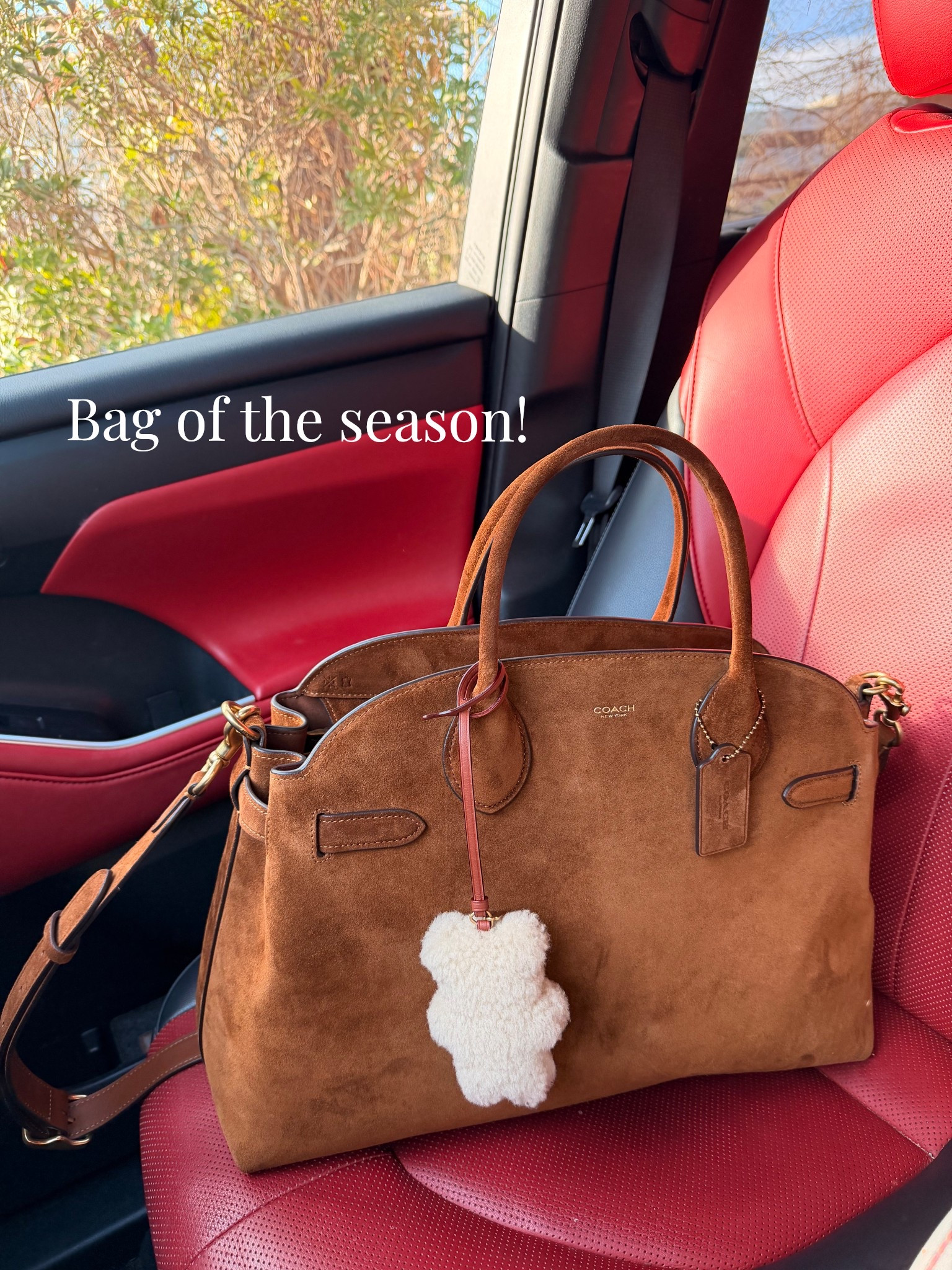 Suede chocolate bag! Perfect for work. Large enough to fit a laptop. Also great for moms! You can fit everything in here! 

#LTKmomlife