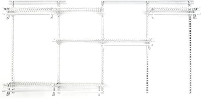 ClosetMaid 8809 Closet Organizer KIt, 5 to 8 Feet, White | Amazon (US)