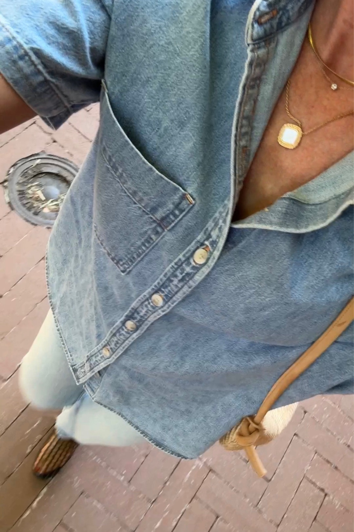 Denim on denim outfit! 
Top: runs slightly oversized, wearing size small 

#LTKgrwm #LTKSeasonal #LTKootd