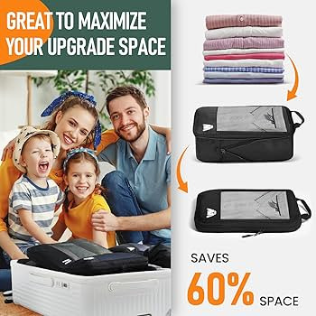 Compression Packing Cubes for Travel, Lightweight 6 Set Bags Cruise Must Haves for Luggage Carry ... | Amazon (US)