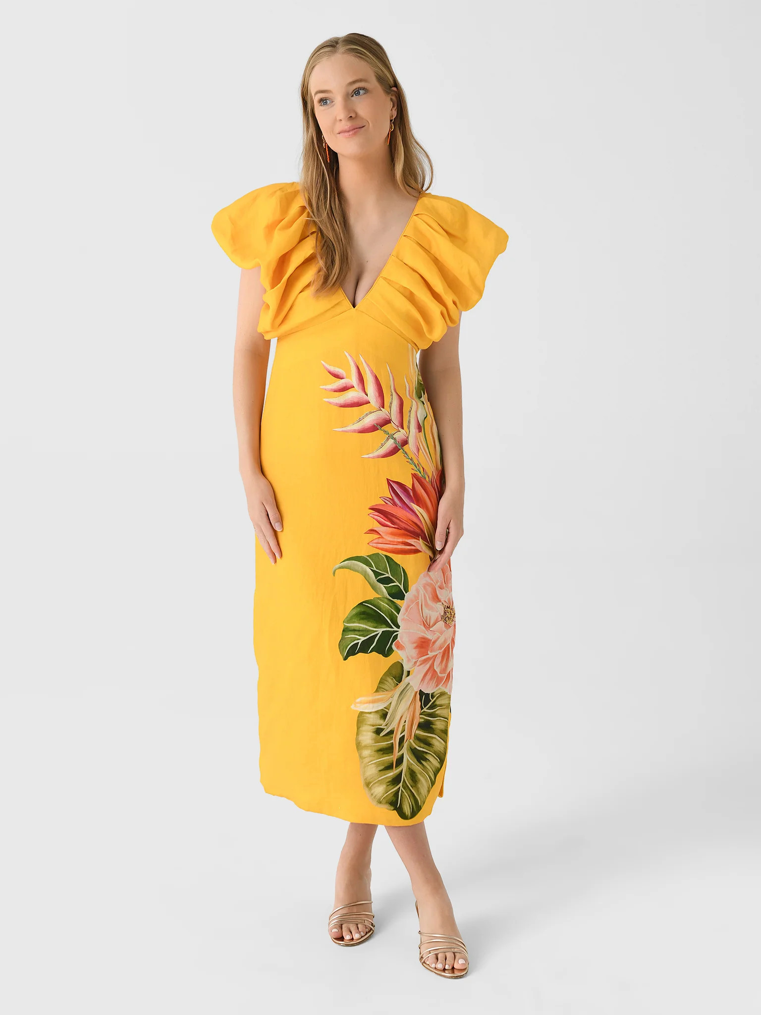 FARM RIO
                      
                     Women's Spring Awakening Midi Dress | Saint Bernard