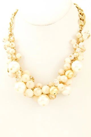 Pearl Cluster Necklace | Shop Dandy LLC