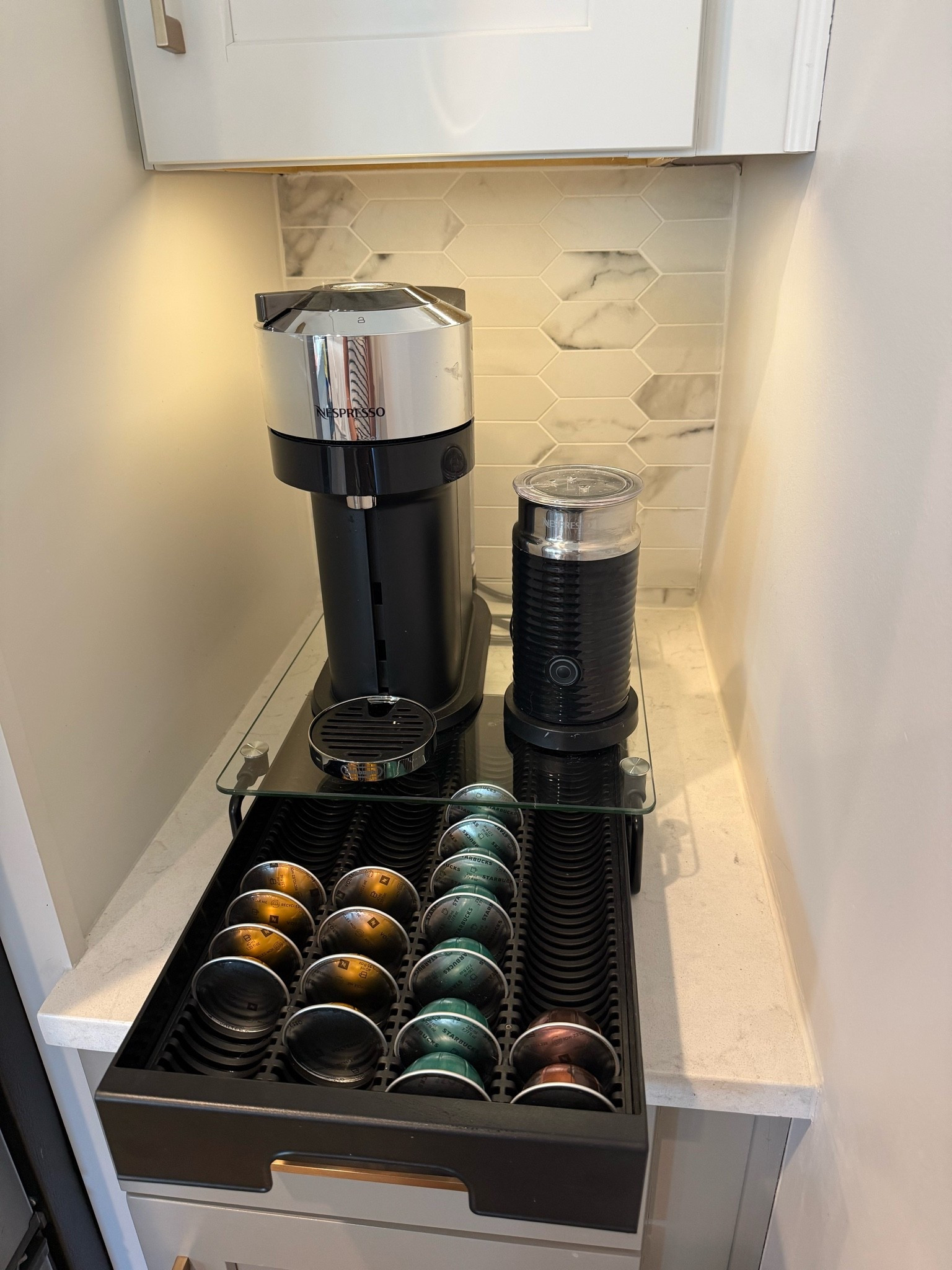 Nespresso stand and pod storage!

#LTKHome #LTKmorningroutine