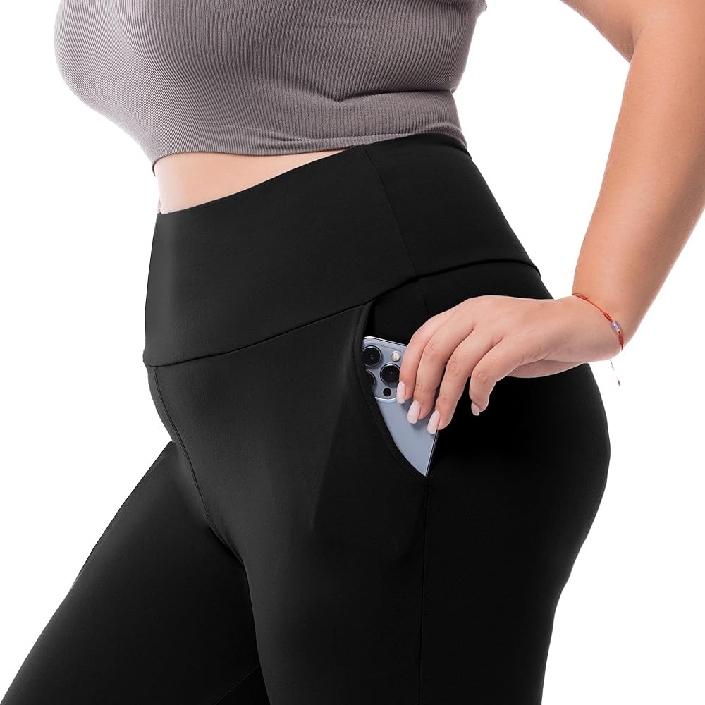 CADITEX Plus Size Leggings for Women with Pockets - High Waist Buttery Soft Women's Leggings Plus... | Amazon (US)