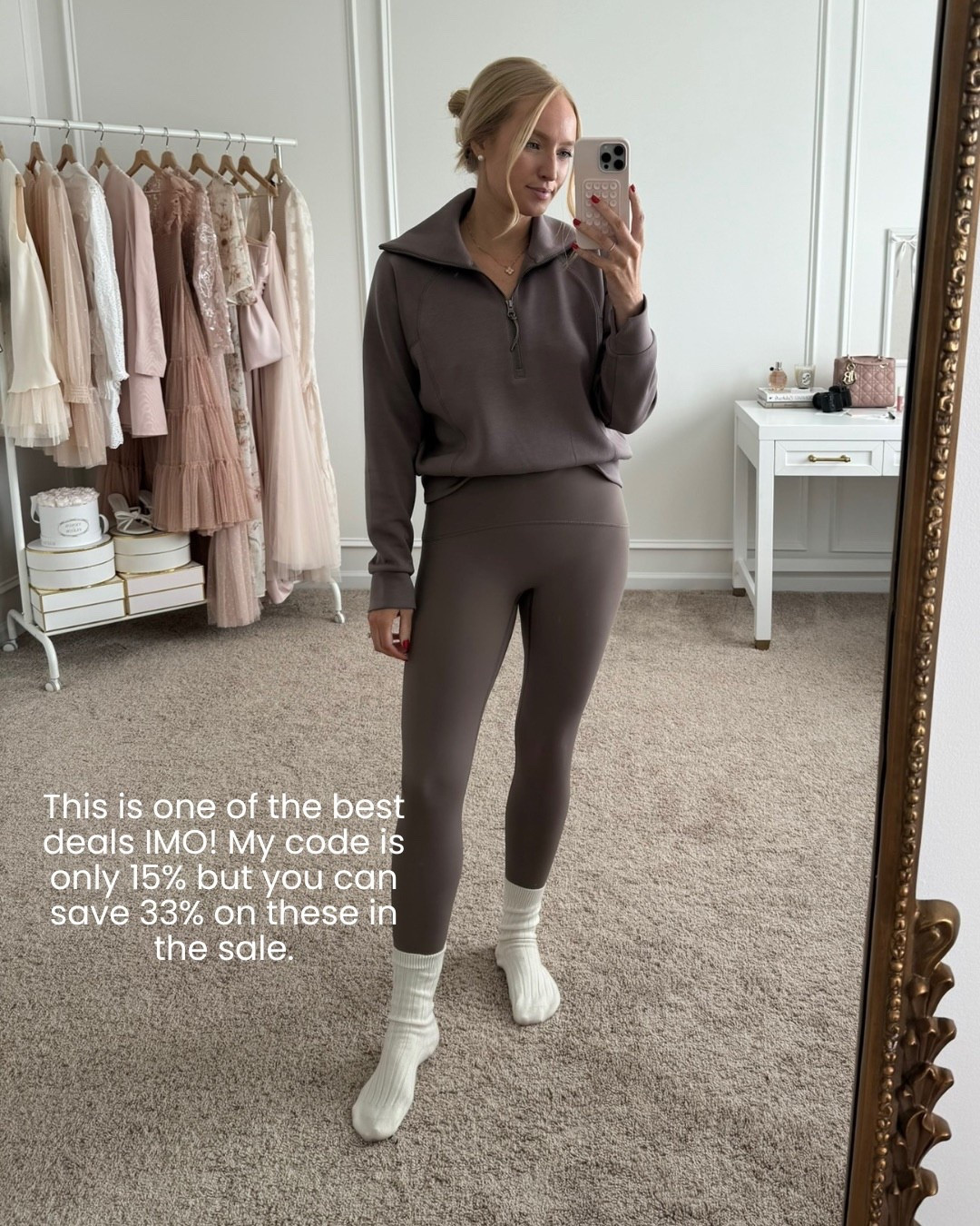 My favorite Spanx booty boost leggings and air essentials top are part of the Nordstrom anniversary sale! If you’ve been thinking about buy these, now is the time! My discount is only for 15% off, but the sale is 33% off! Wearing size small in the top and medium in the leggings. Nsale finds // Spanx Nsale // athleisure // travel outfits // 

#LTKBump #LTKActive #LTKSaleAlert