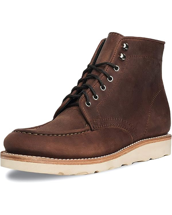 Thursday Boot Company Men's Diplomat Moc Toe Leather Boot | Amazon (US)