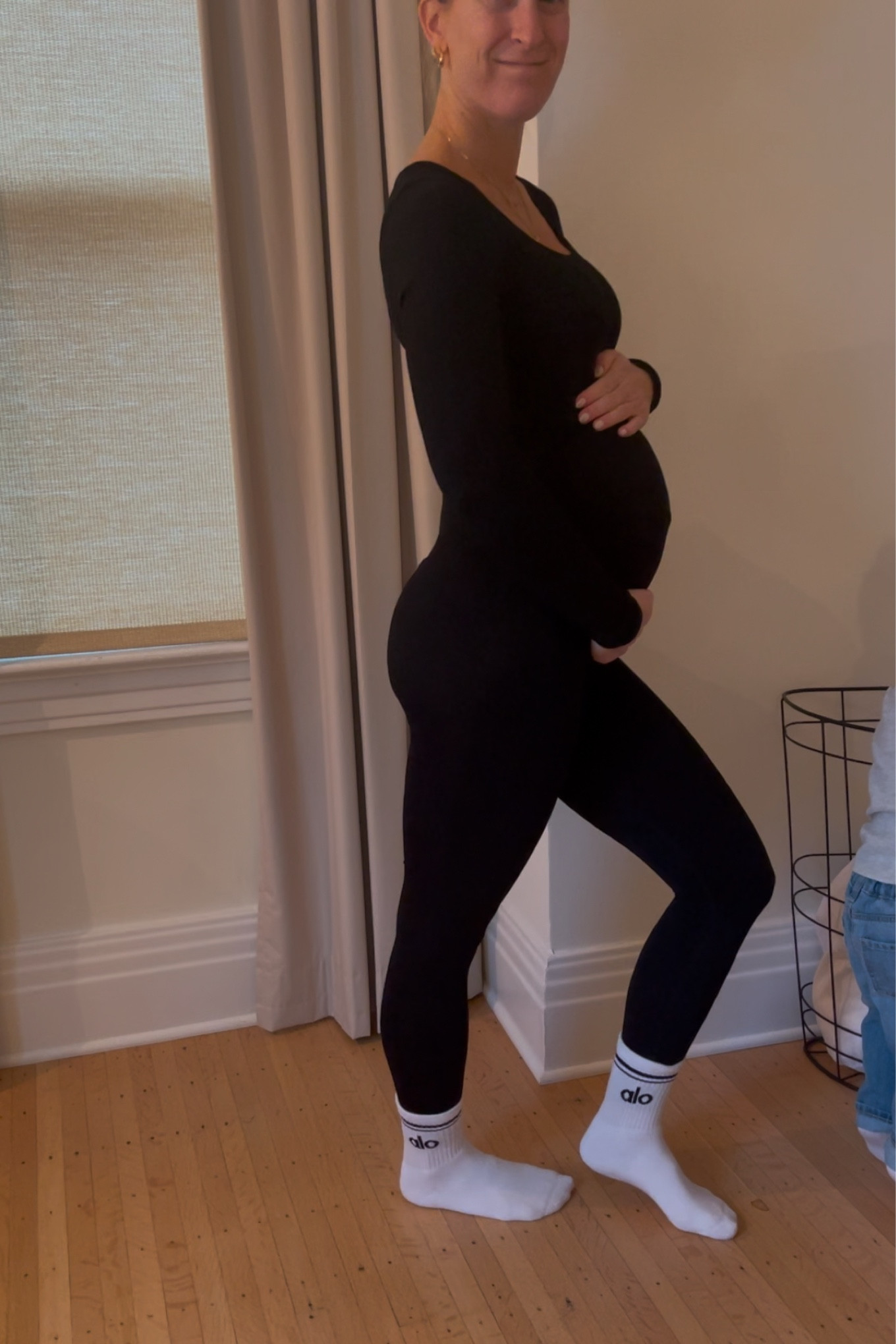 Comfy maternity jumpsuit one piece perfect for laying 

#LTKBump