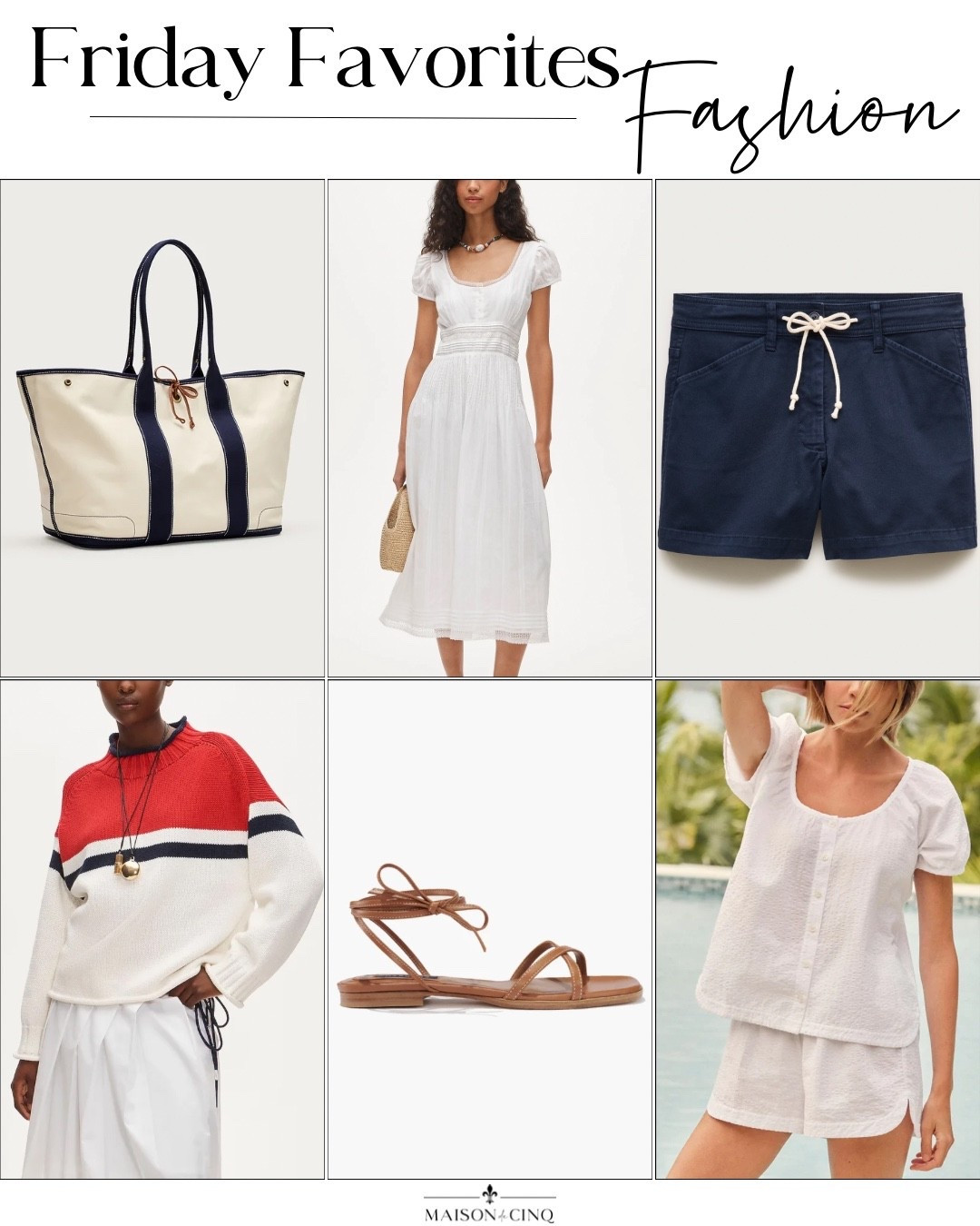 Lots of fun finds this week like the prettiest summer dress on sale, the perfect sweater for the 4th, the viral sandal worth every penny and more!

Summer fashion, summer outfit, white dress, vacation dress, tote bag, shorts

#LTKSeasonal #LTKOver40 #LTKSaleAlert