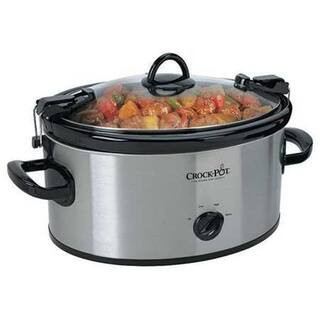 6 Qt. Stainless Steel Slow Cooker with Locking Lid | The Home Depot