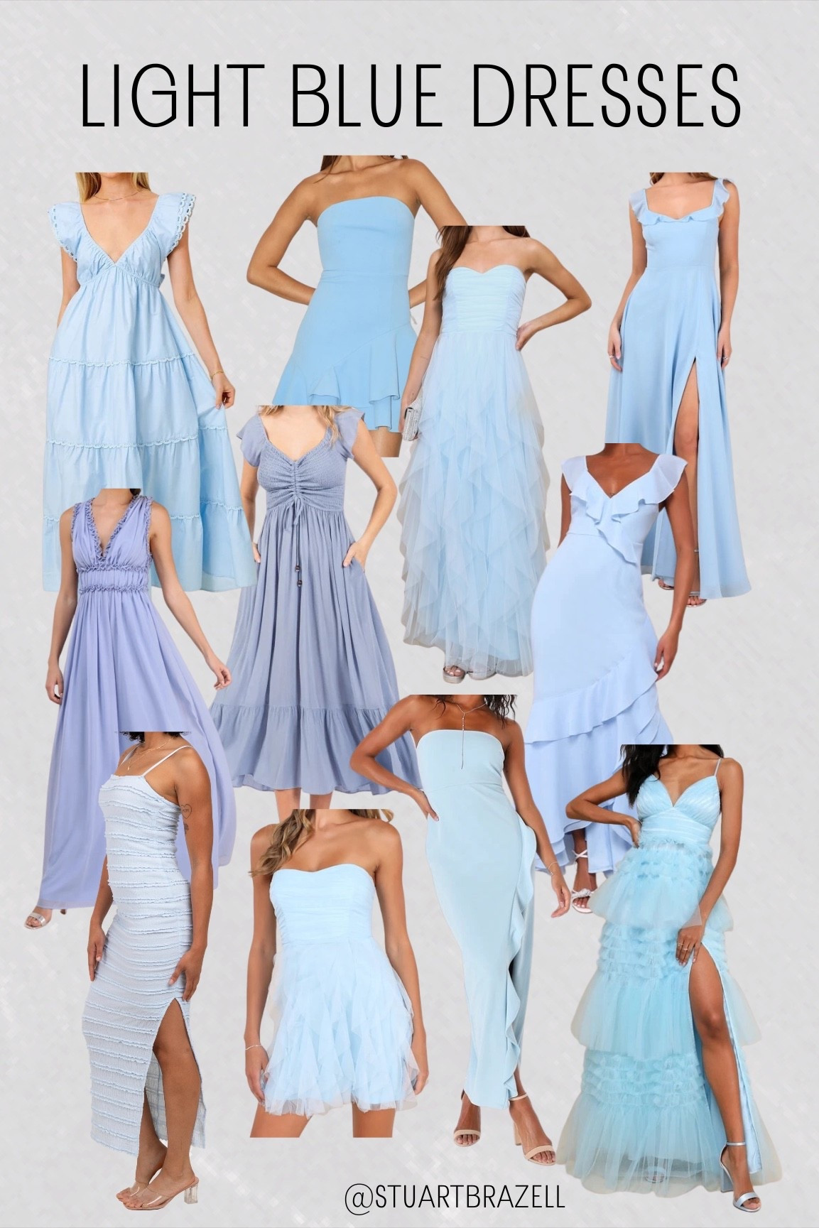 Favorite light blue dresses for spring 

#LTKootd