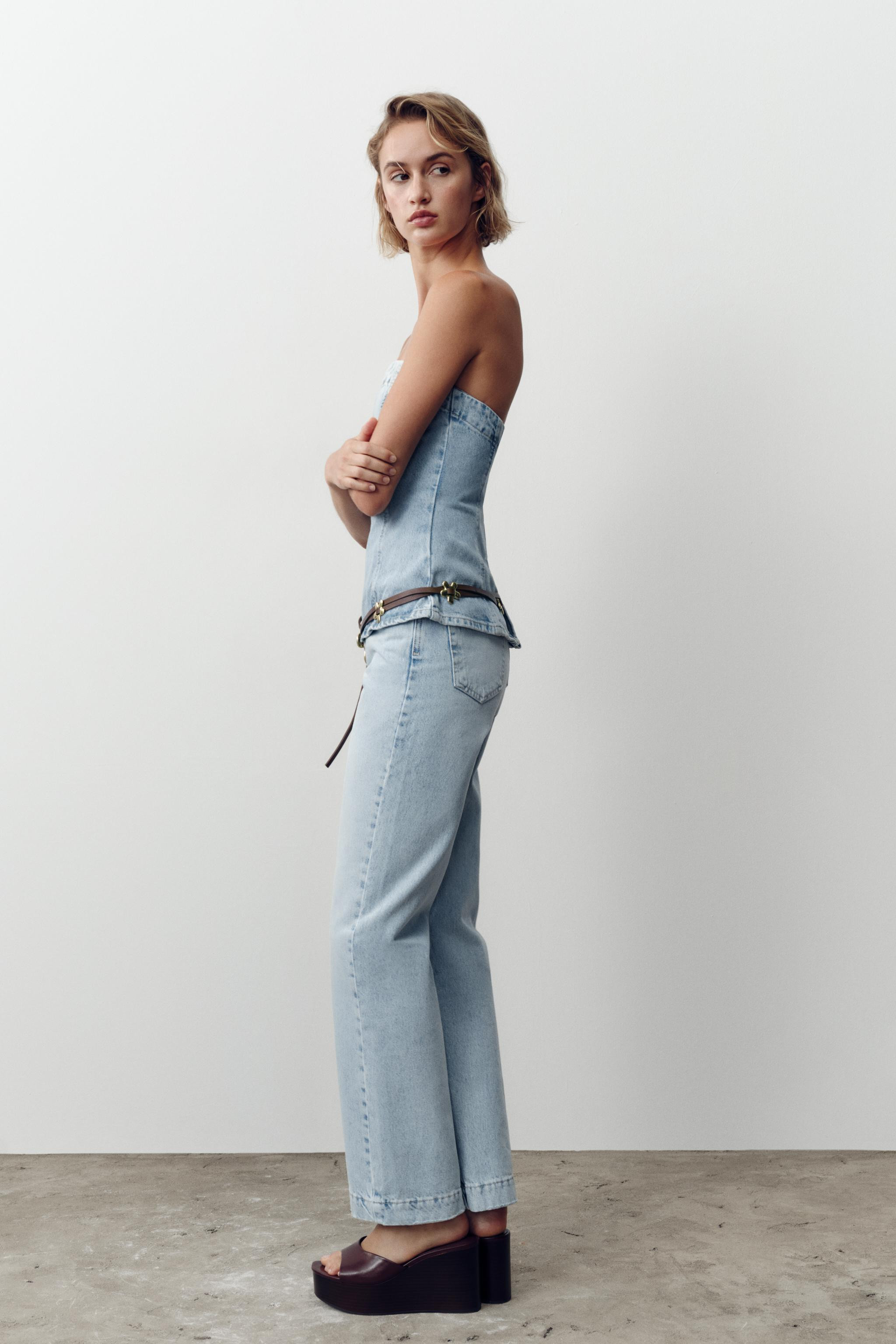 Z.04 STRAIGHT LEG MID RISE FULL LENGTH JEANS | Zara US
