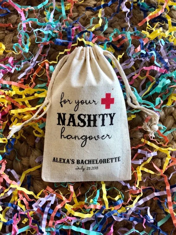 Set of 10 Nash Bash Survival Kit Bags -Party Hangover Kit - For Your Nashty Hangover(Item 1871A) | Etsy (US)