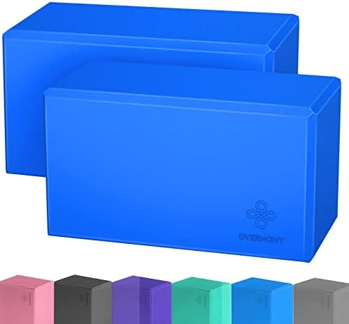 Overmont Yoga Block 2 Pack Supportive Latex-Free EVA Foam Soft Non-Slip Surface for General Fitne... | Amazon (US)