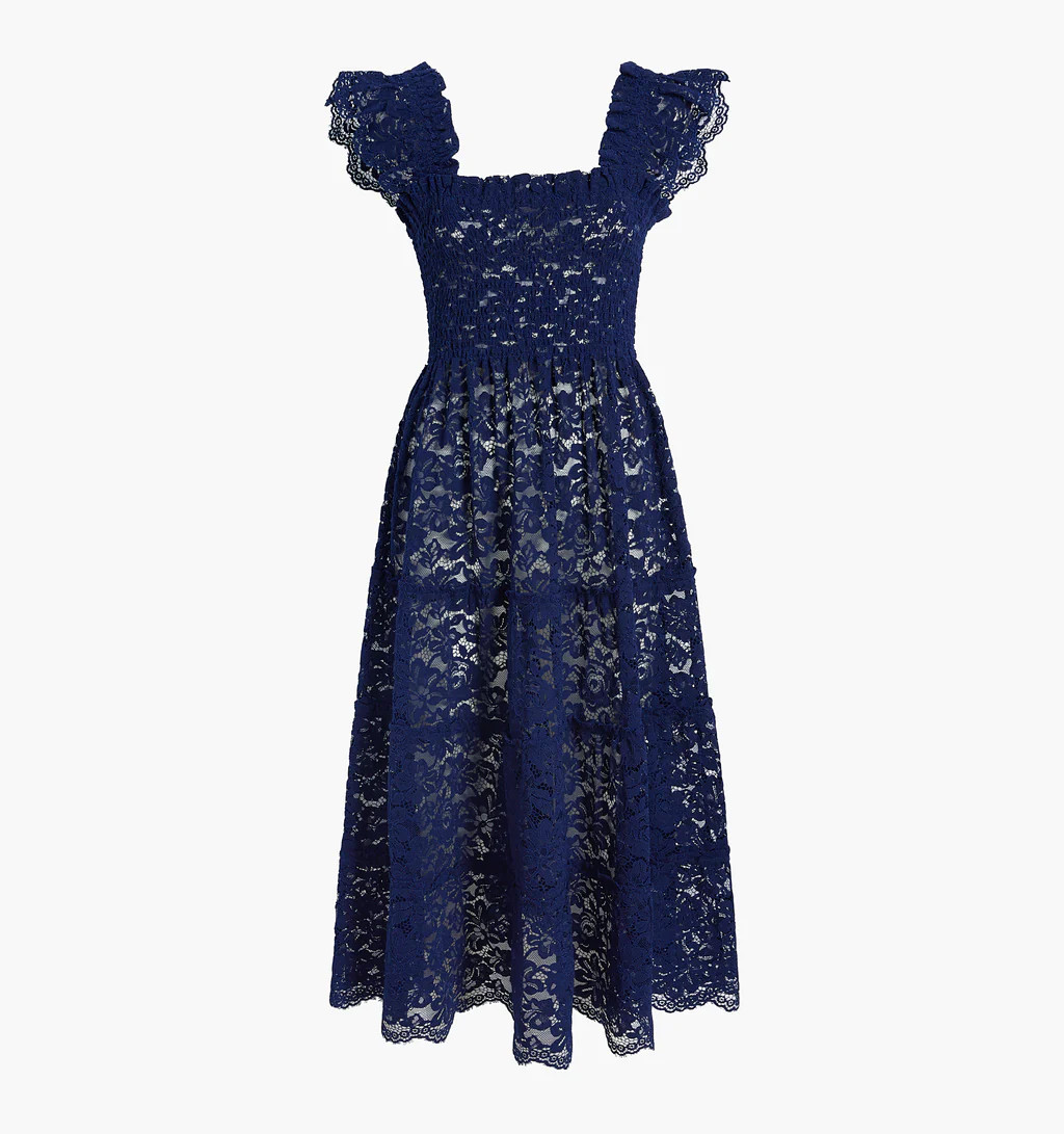 The Lace Ellie Nap Dress - Navy Lace | Hill House Home US